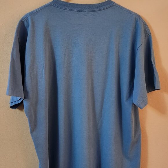 UNC Tar Heels T-Shirt Men's L Vintage Stitched Logo North Carolina Retro Champs - Picture 7 of 8